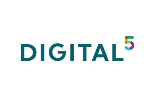 Es wird ein Logo von Digital 5 dargestellt.