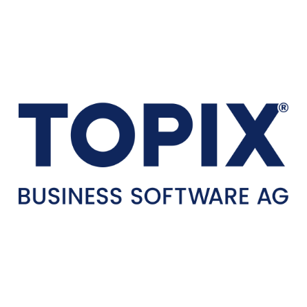 Es wird ein Logo der Topix Business Software AG dargestellt.