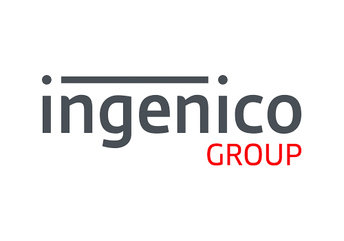 Es wird ein Logo von ingenico dargestellt.