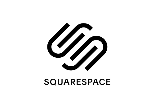 Es wird ein Logo von Squarespace dargestellt.